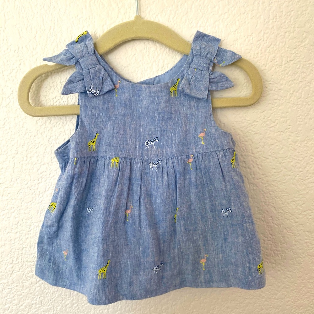 Blue Animal Print Two Piece Set